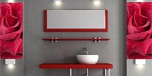 Glass Bathroom Highlighter Tiles