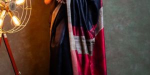 Printed Raw Silk Saree