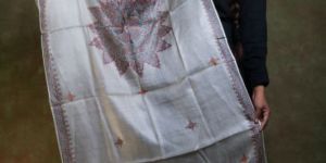 Tussar Madhubani Hand Painted Dupatta