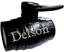 PVC Solid Ball Valve Long Handle MS Plate 1