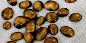 Tiger Eye Loose Stone Flatback Cabochon Crystals
