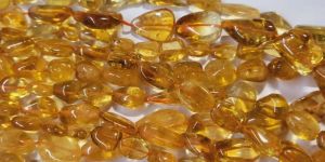 Yellow Natural Undyed Unheated Citrine Tumble Gemstone Beads