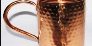 Copper Hammered Mugs