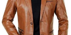 Mens Leather Blazer