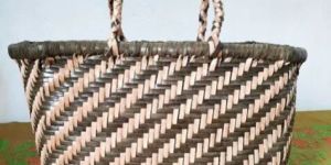 Woven Leather Tote Bag