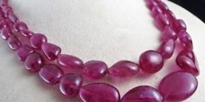 Ruby Gemstone Beads Necklace
