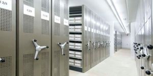 Silver Mechanical Mobile Storage System