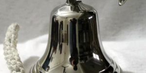 Brass Nickel Finish Ship Bell