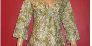 Cotton V-Neck Printed Tunics