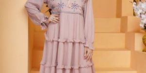 Ladies Embroidered One Piece Dress