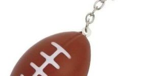 Custom Rugby Ball Keychain