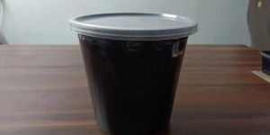 3000 Ml Black Reusable Plastic Food Container