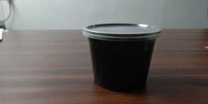 500 Ml Black Reusable Plastic Food Container