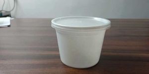 500 Ml White Reusable Plastic Food Container