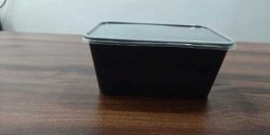 RT 1000 Ml Black Reusable Plastic Food Container