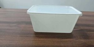 RT 1000 Ml White Reusable Plastic Food Container