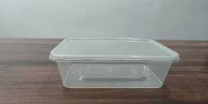 RT 650 Ml Transparent Reusable Plastic Food Container