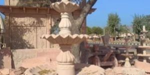 Pink Marble Fountain