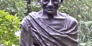 Stone Mahatma Gandhi Statue