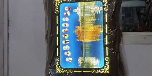 Golden Temple Wooden Frame with LED Light