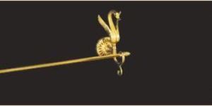 Gold Polished Towel Rod