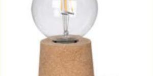 Cork Pin Base Table Lamp