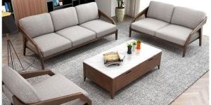 Teak Wood 6 Seater Sofa Set