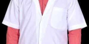 Mens Half Sleeves Doctor Lab Coat Apron