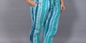 Ladies Teal Cotton Pajama
