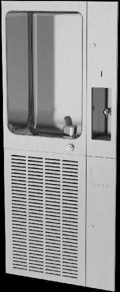 Wall Recessed Drinking Water Coolers - P12FPMCD