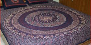 Two Pillows Designer Bed Sheet