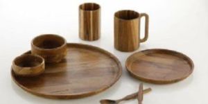 wooden crockery like Dinner set , etc.