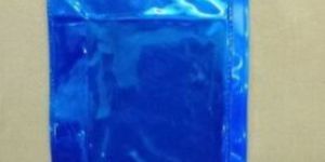 PVC Blue Zipper Pouch
