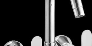 Sink Mixer Wall Mounted with Swinging Spout