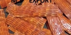 Orange Jigged Camel Bone Scale