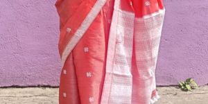 Ready To Wear Pure Assam Handloom Tussar- Mulberry Silk Silkmarked Saree