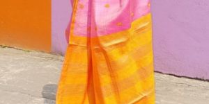 Ready to Wear Pure Assam Handloom Tussar Nooni Silk Silkmarked Saree