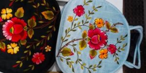 Round Bag - Purse - Embroidery