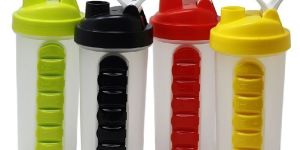 600ml Weekly Seven Compartments Plastic Medicine Bottles