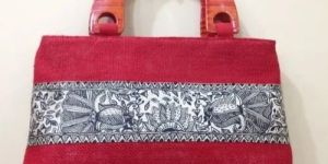 Handpainted Cotton Silk Handbag