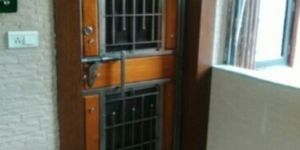 Stainless Steel Wooden Door
