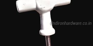 White Cast Iron Cabinet T Knobs