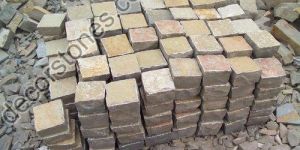 Tandur Yellow Limestone Cobble Pavers