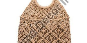 Macrame Wooden Handbag