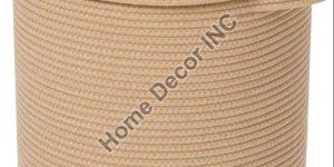 ROPE STORAGE BASKET WITH LID
