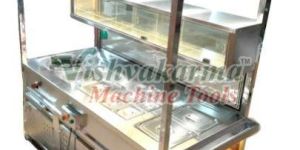 Stainless Steel Pani Puri and Pav Bhaji Counter