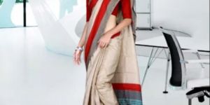 Cotton Uniform Saree