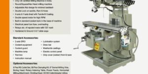 Vertical RAM Turret Milling Machine