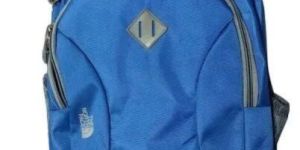 Blue Zipper Backpack Bag