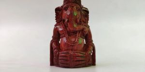Wooden Ganpati Statue